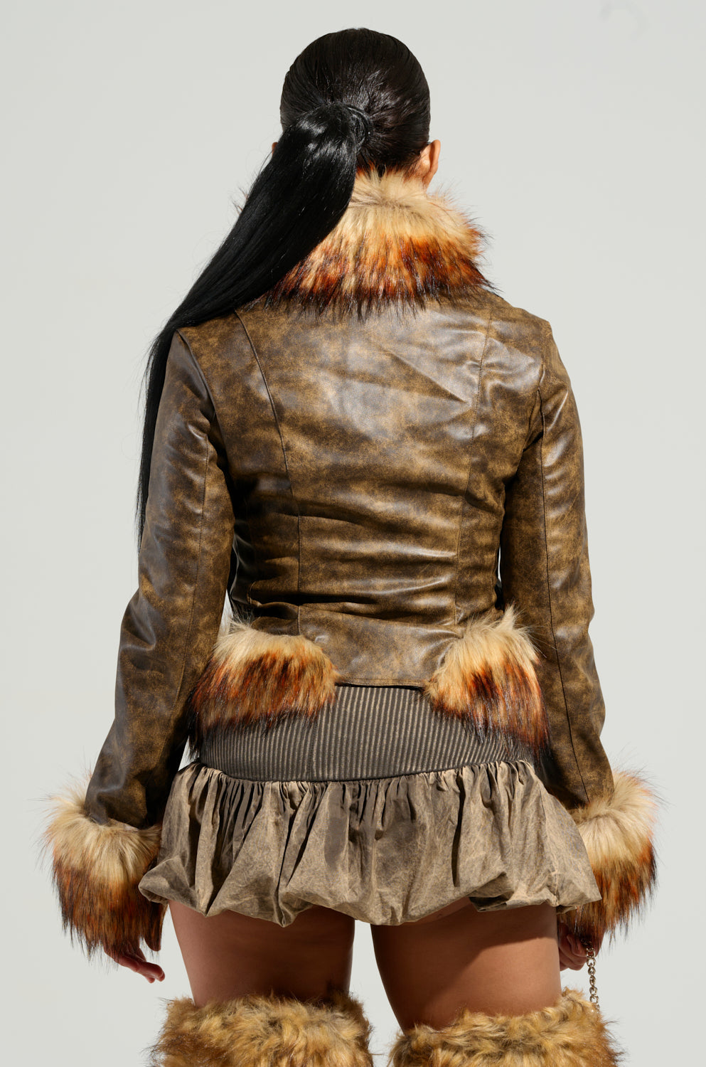 DOWN BAD FUR TRIM MOTO