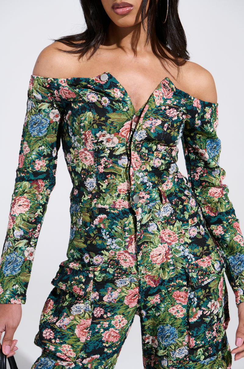 COOLEST IN THE ROOM TAPESTRY JUMPSUIT